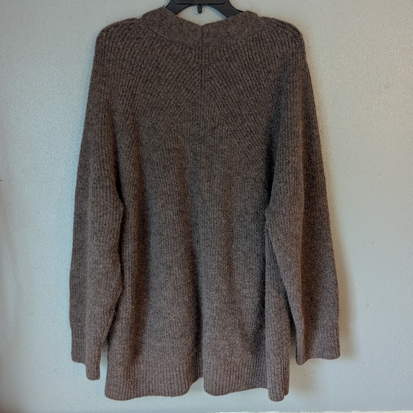 Ava & Viv  Earthy Brown Cardigan Sweater Boho 2x - Picture 4 of 6